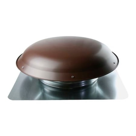 Ventamatic Cool Attic Galvanized Steel Round Vent, 144" Sq. in NFA, Brown, 1/Pack VX25 BRN